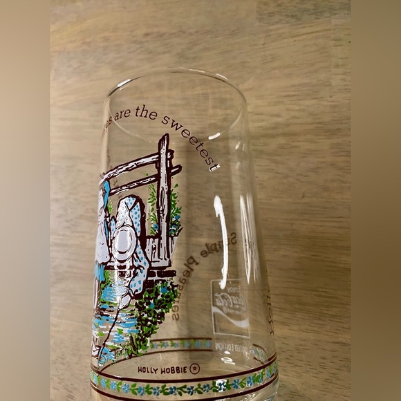Set of 4 Vintage Holly Hobbie "Happy Talk" Drinking Glasses Coca Cola 1 American - Picture 9 of 16